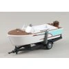 Přívěs s Motorovým Člunem 1:87 - Wiking  Přívěs s Motorovým Člunem - sběratelský model
