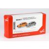 Sada 2ks: Audi A3 oranžová a šedá 1:87 - Herpa stavebnice  Minikit 2x Audi A3 - stavebnice KIT
