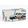 Porsche Singer 964 stříbrná 1:64 - POP RACE  Porsche Singer - kovový model