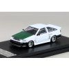 Toyota AE86  bílá/zelená 1:64 - STW  Toyota AE86 - kovový model