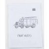 GAZ-51 Hasiči PMG-6 1:43 - AVD  GAZ-51 PMG-6 - stavebnice AVD
