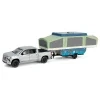 Chevrolet Silverado Pick-up 2024 s přívěsem Pop-Up Camper 1:64 - GreenLight  Chevrolet Silverado s přívěsem - kovový model