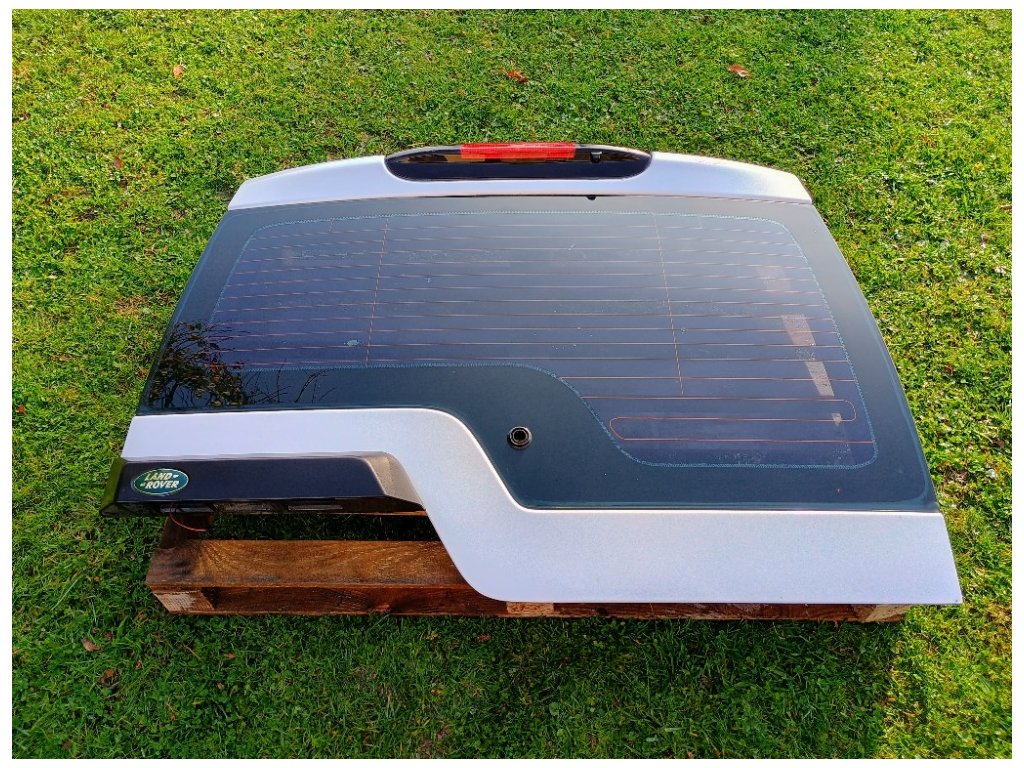 Vrchní zadní dveře Discovery 3 - stříbrné