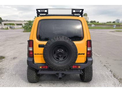 121097 8 zadni naraznik s hakem suzuki jimny 1998 2018 ocelovy