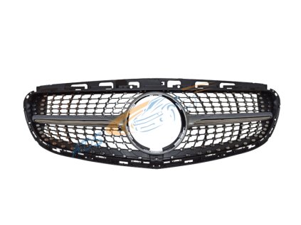 W212 Facelift Grille Silver Diamond Without Camera 768x577