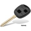 Náhradní obal klíče 2-tlačítkový, TOYOTA TOY41, TOY43, TOY45 (varianta 1)