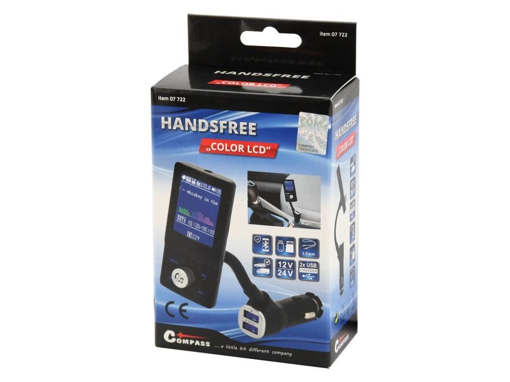 Hands free FM transmitter LCD COLOR