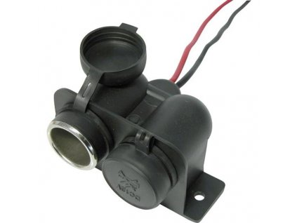 Zásuvka zapalovače Carpoint 12V - dvojitá vodotěsná