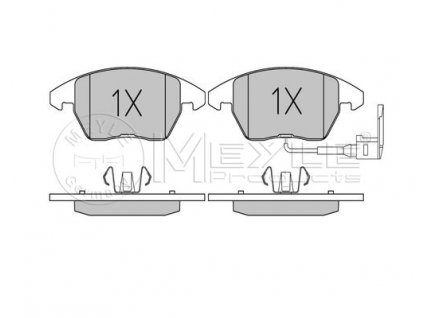 Desky brzd přední OCTAVIA II / SUPERB II / YETI 2,0TDI 288+312x22+ signalizace  MEYLE / DE (5K0698151, 5K0698151A, 1K0698151, 1K0698151C, 1K0698151E, 1K0698151L)