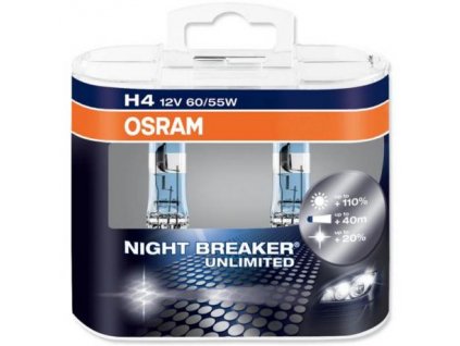 Žárovky H4 OSRAM NIGHT BREAKER UNLIMITED® (sada - 2ks)