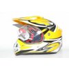 Přilba MOTOWELL CR6 žlutá enduro s plexi