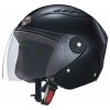 Přilba MOTOWELL OF3 černá lesklá otevřená s plexisklem