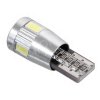 Žárovka 6 SMD LED 12V T10 s rezistorem CAN-BUS ready bílá