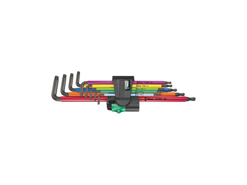Wera 024480 Nástrčné kľúče 967/9 TX XL Multicolor 1. Sada 9 dlhých kľúčov Torx