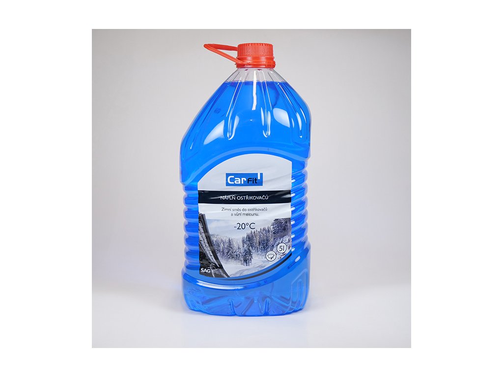 Kapalina do ostřikovačů, zimní -20 °C, melounová vůně, 5 l - CARFIT