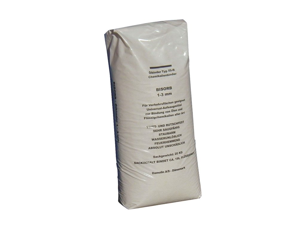 Sorbent Bisorb, granule 1 - 3 mm, pro olej a chemické produkty