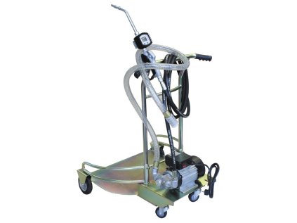 Pojízdná olejová výdejní souprava pro sudy 180-220 l, elektrické čerpadlo - BAZAROVÉ zboží