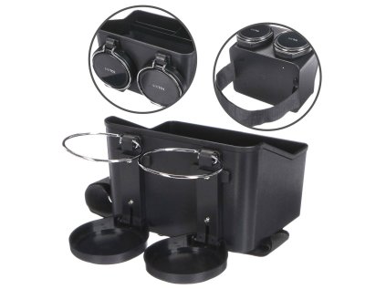 Organizér a držák nápojů do auta na loketní opěrku - SIXTOL b