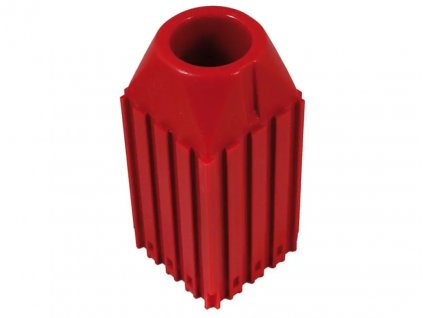 Plastové CNC lôžko na nástroje Mk3, 42 x 42 x 92 mm, červené