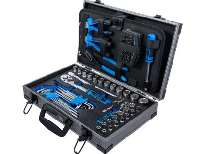 Kufr s nářadím - gola sada 1/4" a 1/2", klíče, kleště, 85 dílů - BGS 11510