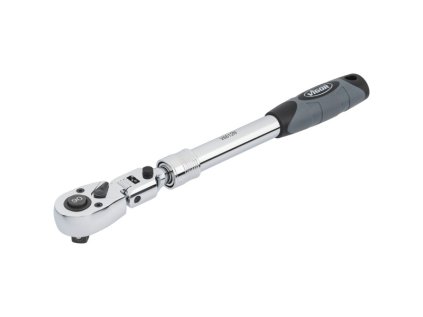 Teleskopická ráčna, kloubová, 1/2", 90 zubů, s přepínáním směru, 350-490 mm - Vigor V6612N
