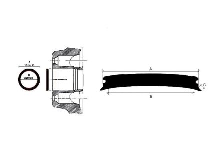 Vyrovnávací krúžok, pre ALU kolesá, rôzne rozmery, zvnútra. priemer 64,1 až 67 mm - Ferdus