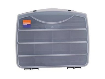 Plastový organizér 250 x 210 x 40 mm, 12 přihrádek