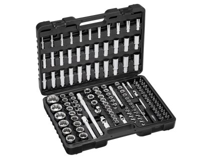 Sada nástrčných hlavic a bitů 1/4", 3/8", 1/2", 133 ks - VIGOR V5461