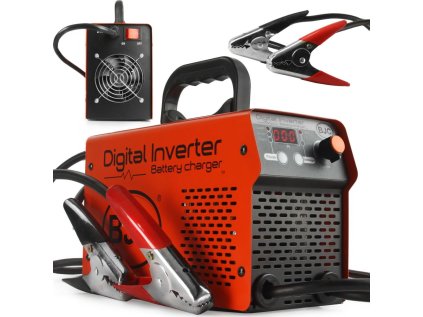 Nabíječka baterií - startovací zdroj, invertorová, digitální, 50-800Ah, 12/24V, ma. 600 A
