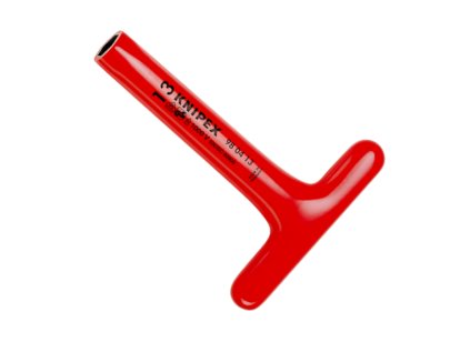 Nástrčný kľúč s T-rukoväťou, izolovaný 1000 V, rôzne veľkosti a dĺžky - KNIPEX