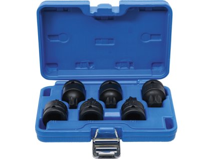 Zástrčné hlavice údetové TORX 3/4", T55-T100, sada 6 dílů - BGS 5055