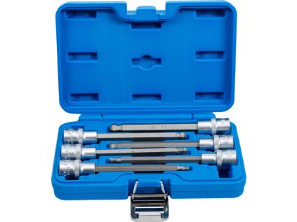 Nástrčné hlavice s guľou 1/2", H5-H12, predĺžené 140 mm, sada 6 dielov - BGS 4258