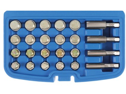 Súprava na opravu závitu výstupu olejovej vane M13-M20 (64 dielov) - BGS 126