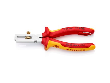 Odstraňovacie kliešte, VDE, nastaviteľné do 10 mm2, s očkom - KNIPEX 11 06 160 T