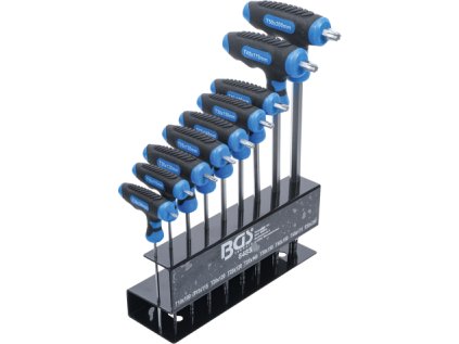 Klíče TORX s T-rukojetí, T10-T50, sada 8 dílů - BGS 8485