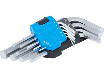 Klíče Imbus H1.5-H10, extra krátké, sada 9 dílů - BGS 807