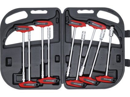 Nástrčné klíče 6-14 mm, 6hranné s T-rukojetí, sada 9 dílů