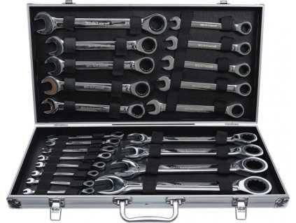 Ráčnové kľúče 6-32 mm, sada 22 kusov v kufríku