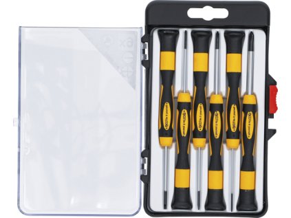 Mikrošroubováky ploché a křížové, sada 6 dílů v kazetě