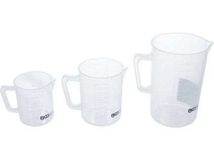 Odměrky na olej a provozní kapaliny, 0.5-2 l, sada 3 díly - BGS 9946