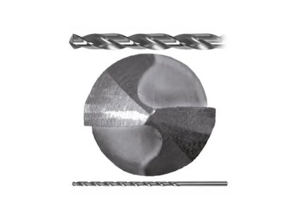 Vrták do kovu 02,50 mm - délka 202 mm,  DIN 1869/3RNHSS ZV3001