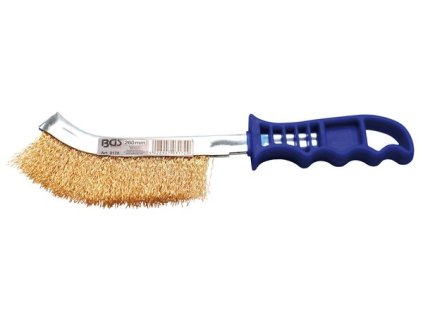 BGS Technic BGS 3172 HBG Ručná kefa, 260 mm zahnutá, drôtená, plastová rukoväť