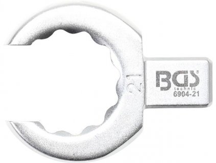 BGS Technic BGS 6904-21 Kľúč s otvoreným okom 21 mm, nástrčný kľúč so skľučovadlom 9 x 12 mm