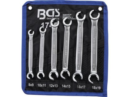 BGS Technic BGS 1745 Kľúče s otvoreným koncom 8 ÷ 19 mm na matice kolies. Sada 6 dielov