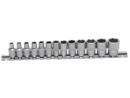 BGS Technic BGS 9102 Nástrčné hlavice 1/4" šesťhranné 4 ÷ 14 mm. Sada 13 kusov