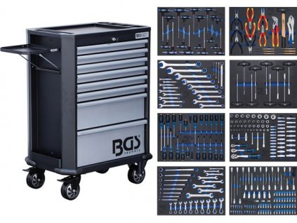 BGS Technic BGS 4007 Dielenský montážny vozík, 8 zásuviek a 299 nástrojov