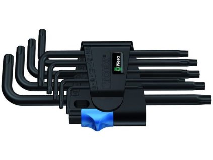 Wera 024244 Sada kľúčov 967 L/9 TORX® HF, BlackLaser® s funkciou držania.