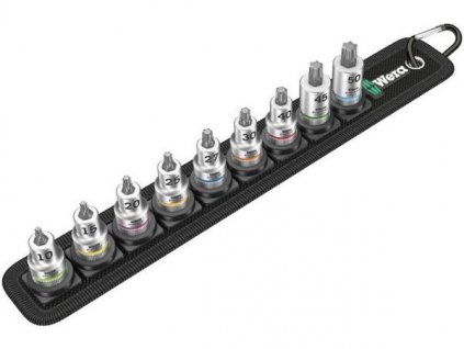 Wera 003972 Sada remeňov B 3 TORX HF. Zyklop 3/8" nástrčné hlavice (9 ks)