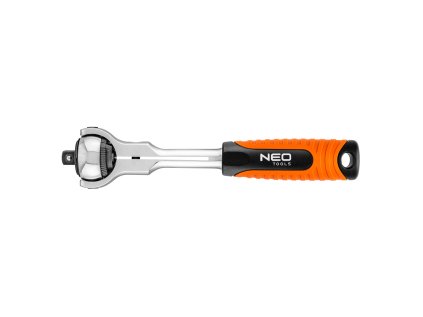 Ráčna 3/8", otočná, s prepínačom, 200 mm, 72 zubov - NEO tools