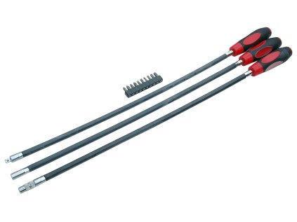 Sada flexibilních šroubováků s bity, extra dlouhé QS51215